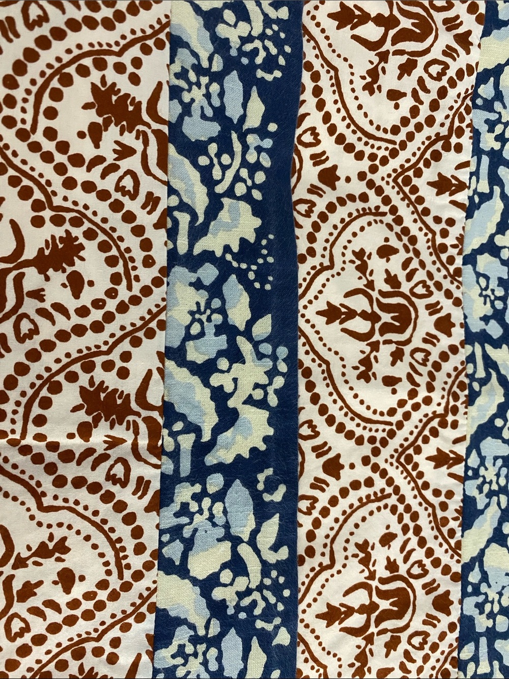 Set of 2 Anthropologie Meguro block print cotton standard shams - Picture 9 of 9